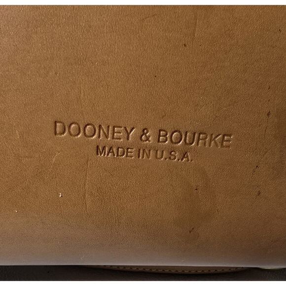 Vintage Dooney & Bourke Denim Leather Cabriolet Backpack USA - Picture 8 of 15